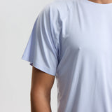 ISETTA BONDED MAN T-SHIRT AEGEAN BLUE CLOSE UP