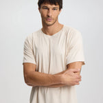 ISETTA BONDED MAN T-SHIRT OSLO BEIGE FRONT