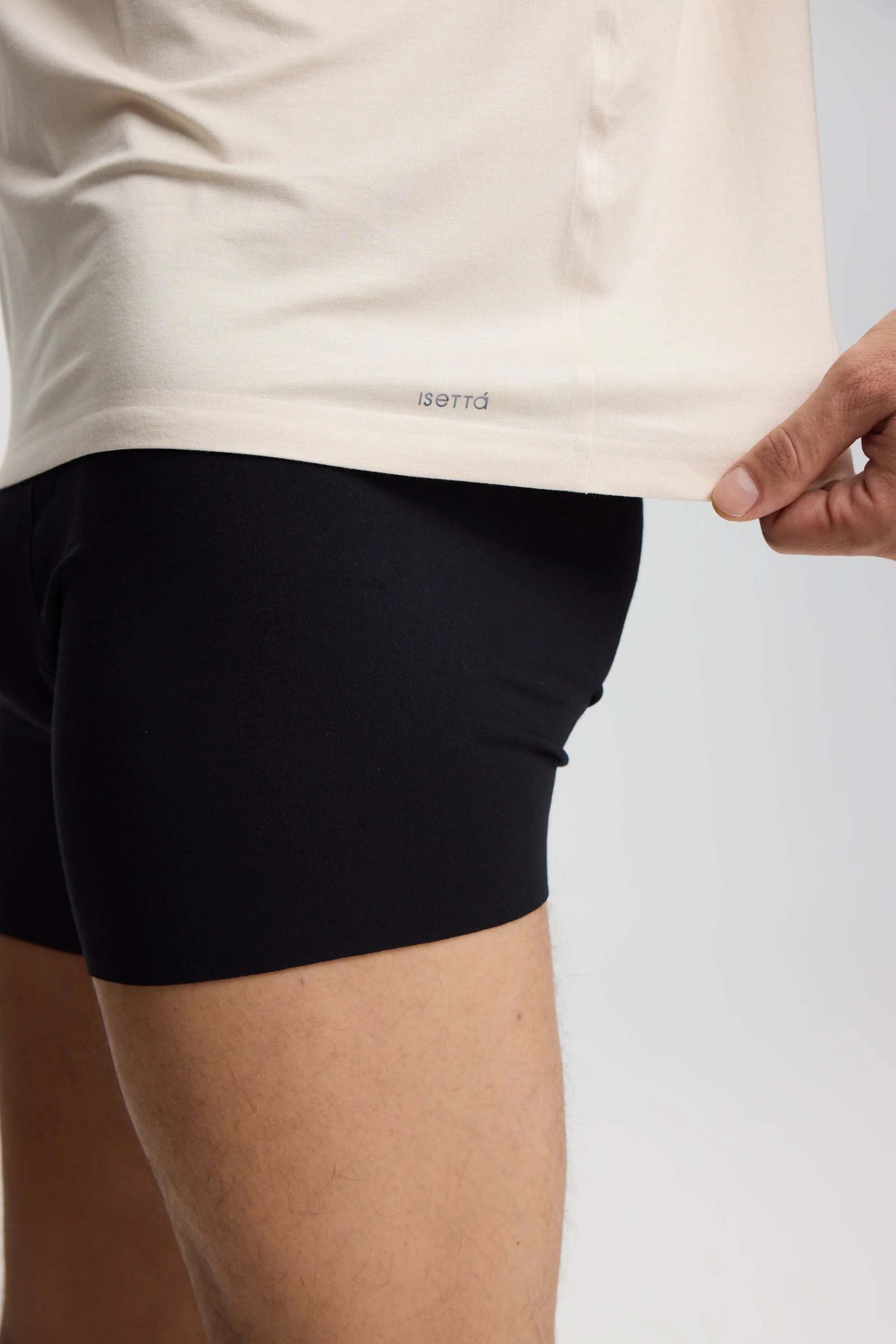 ISETTA BONDED MAN T-SHIRT OSLO BEIGE SİDE