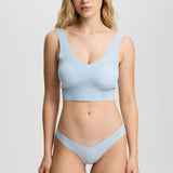 ISETTA BONDED COMFORT V-THONG LIGHT BLUE FRONT