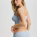 ISETTA BONDED COMFORT HIGH WAISTED BRIEF LIGHT BLUE SİDE BACK