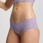 ISETTA BONDED COMFORT HIGH WAISTED BRIEF PURPLE CLOSE UP
