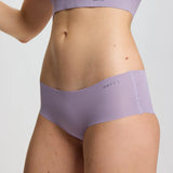 ISETTA BONDED COMFORT HIGH WAISTED BRIEF PURPLE CLOSE UP