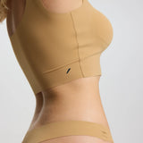 ISETTA BONDED PERFORMANCE BRA TAN SİDE CLOSE UP