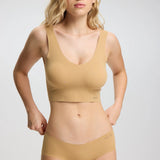 ISETTA BONDED COMFORT HIGH WAISTED BRIEF TAN