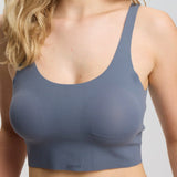 ISETTA BONDED DAILY BRA GRAPHITE GRAY FRONT CLOSE UP