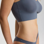 ISETTA BONDED PERFORMANCE BRA GRAPHITE GRAY SİDE CLOSE UP