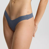 ISETTA BONDED COMFORT V-THONG GRAPHITE GRAY FRONT SİDE