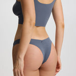 ISETTA BONDED PERFORMANCE BRA GRAPHITE GRAY BACK