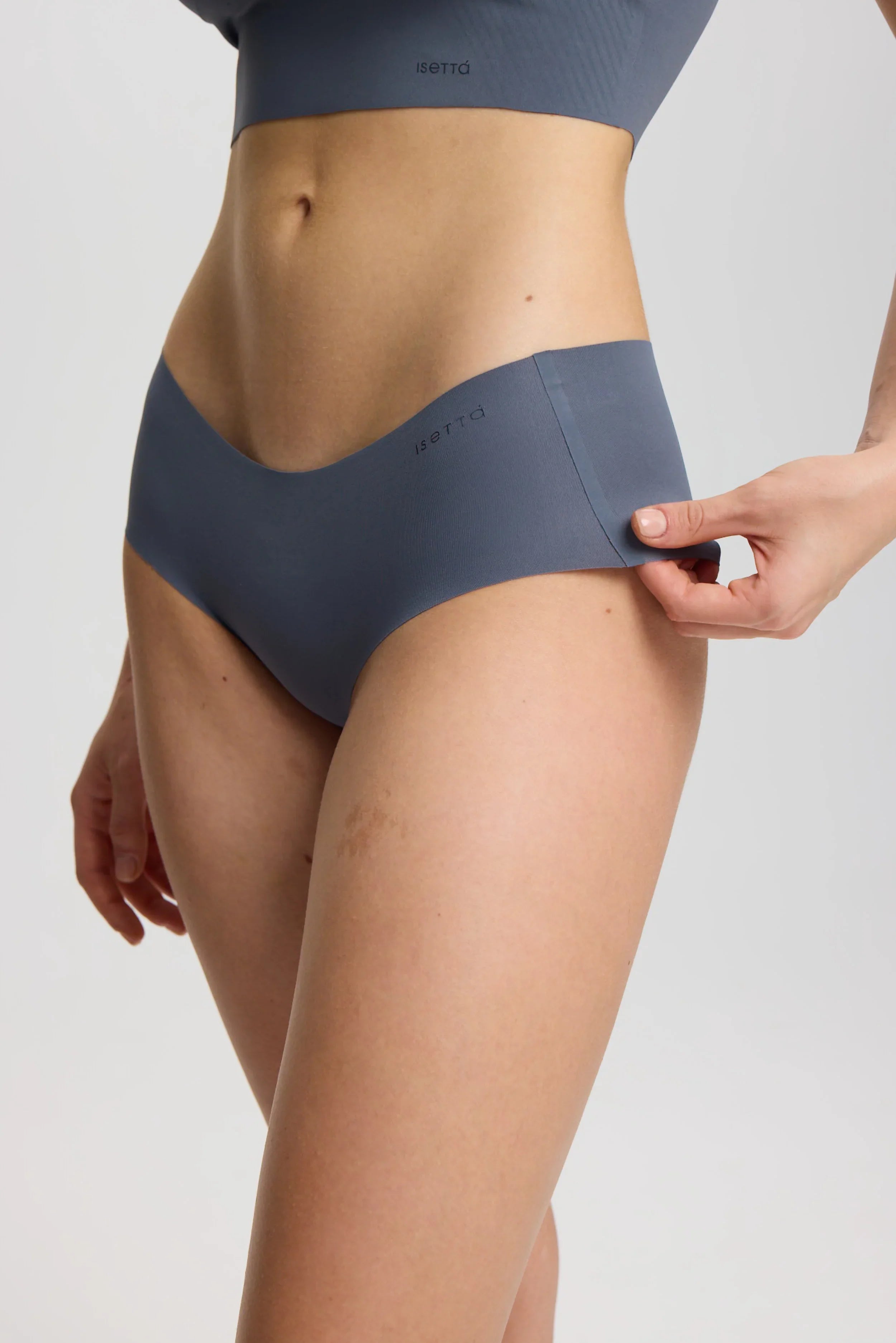 ISETTA BONDED COMFORT HIGH WAISTED BRIEF GRAPHITE GRAY