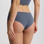 ISETTA BONDED COMFORT HIGH WAISTED BRIEF GRAPHITE GRAY BACK