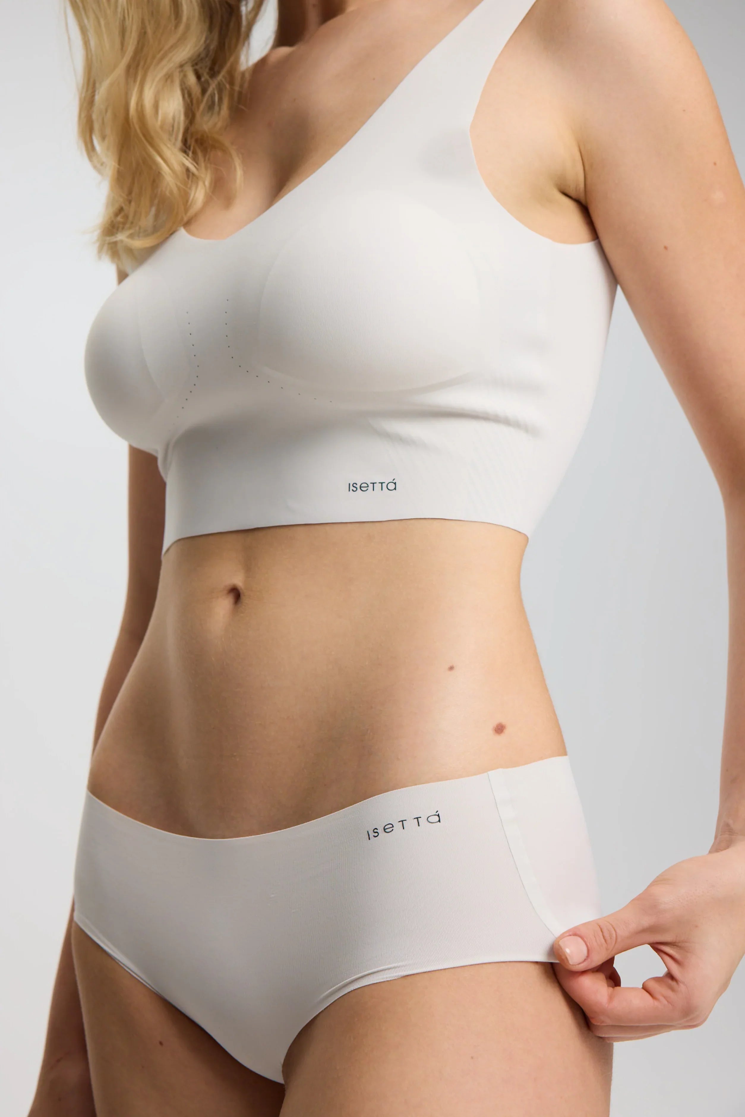 ISETTA BONDED COMFORT HIGH WAISTED BRIEF WHITE STONE SİDE