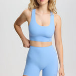 ISETTA PERFORMANCE SHORT LIGHT BLUE FRONT