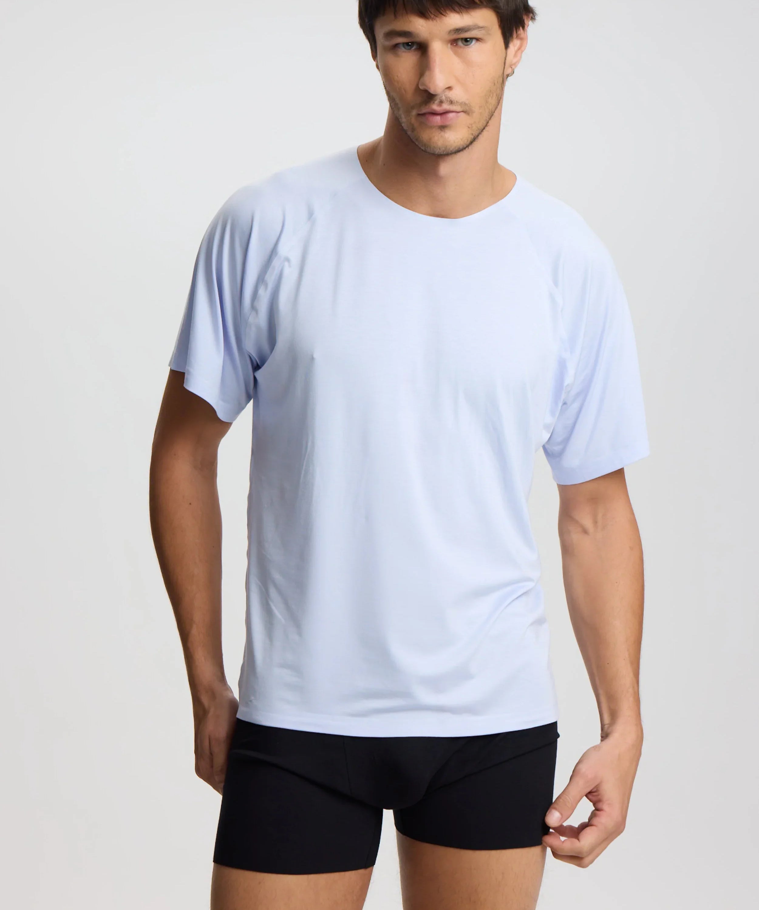 ISETTA BONDED MAN T-SHIRT AEGEAN BLUE FRONT