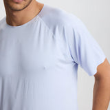 ISETTA BONDED MAN T-SHIRT AEGEAN BLUE CLOSE UP