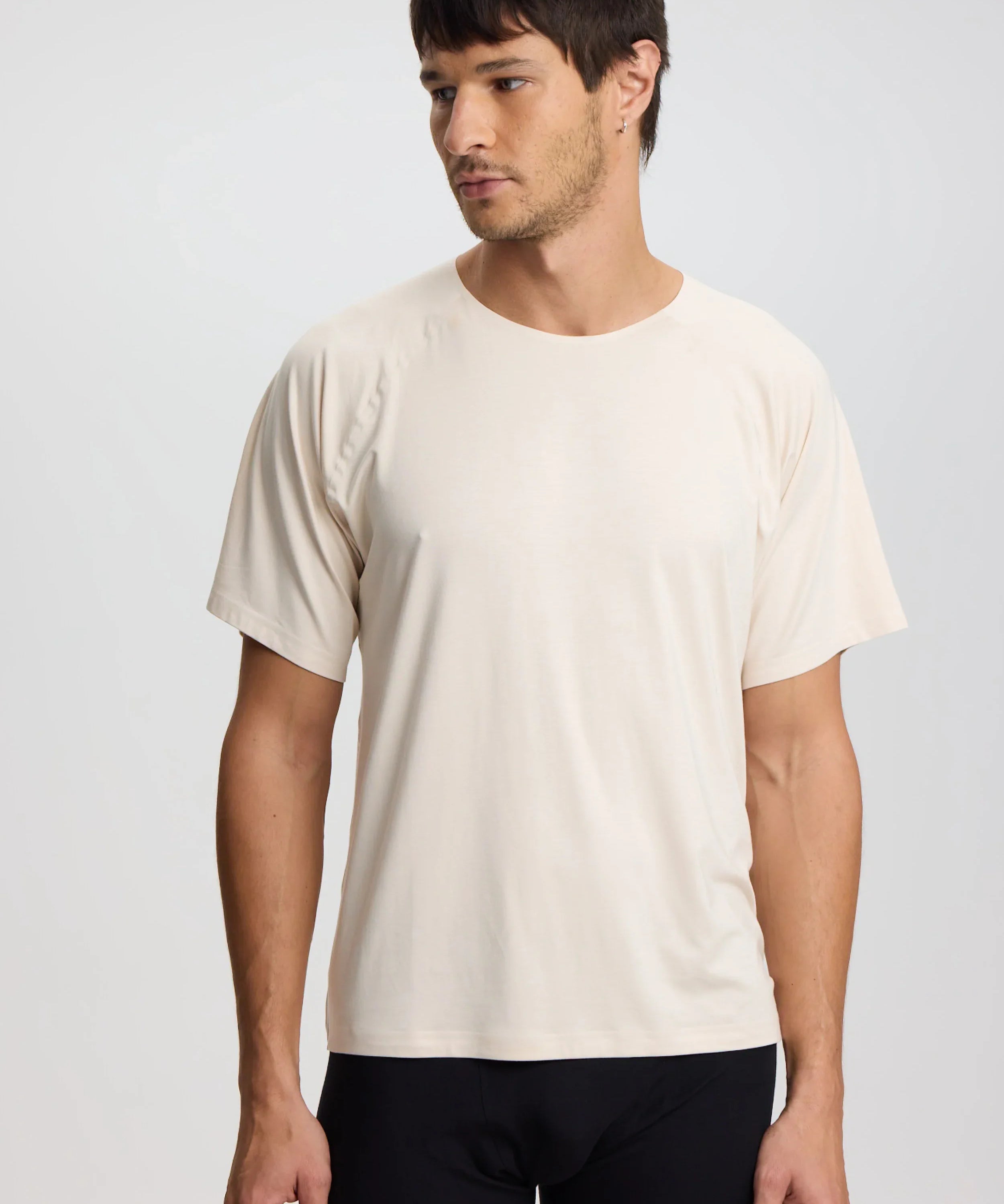 ISETTA BONDED MAN T-SHIRT OSLO BEIGE FRONT
