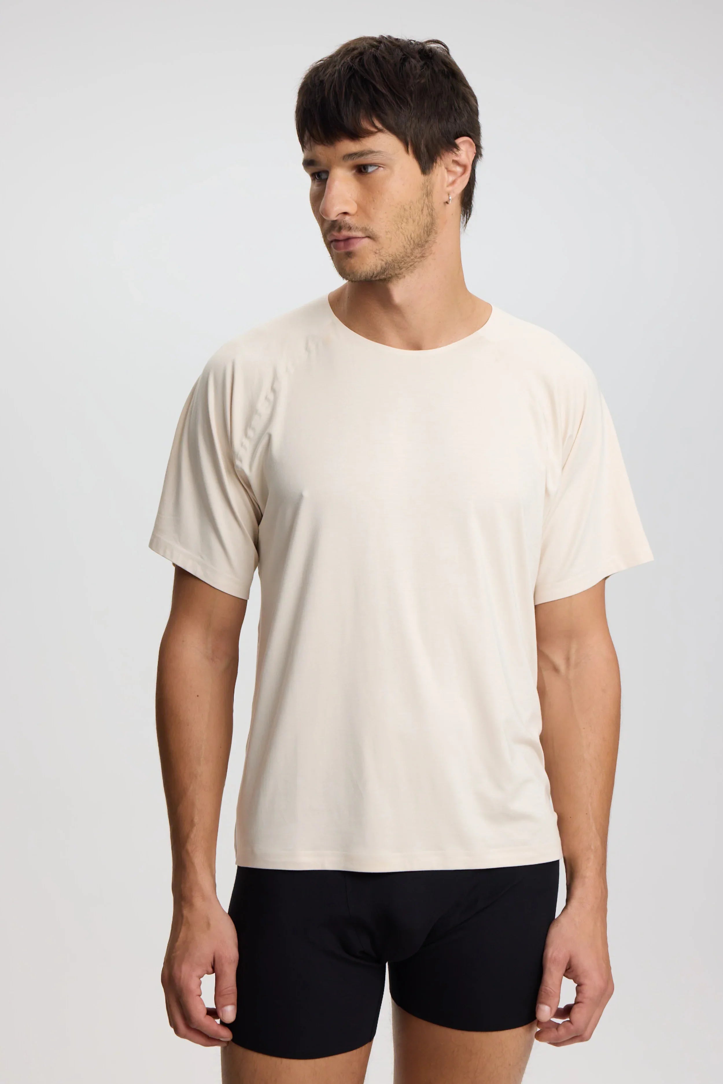 ISETTA BONDED MAN T-SHIRT OSLO BEIGE FRONT