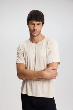 ISETTA BONDED MAN T-SHIRT OSLO BEIGE FRONT