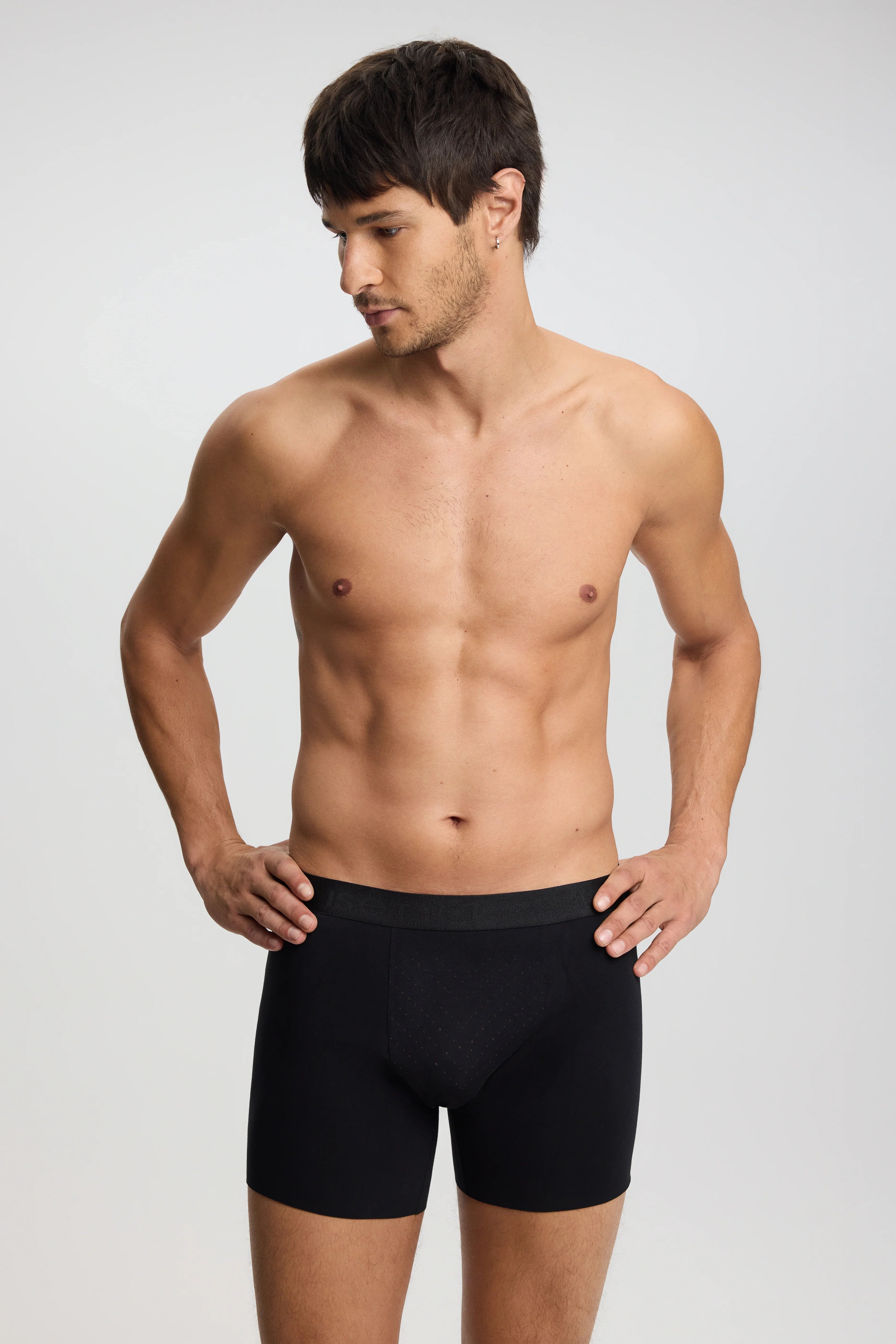 ISETTA MICROMODAL BONDED PERFORMANCE MAN BOXER BLACK FRONT