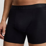 ISETTA MICROMODAL BONDED PERFORMANCE MAN BOXER BLACK CLOSE UP