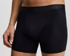 ISETTA MICROMODAL BONDED PERFORMANCE MAN BOXER BLACK CLOSE UP