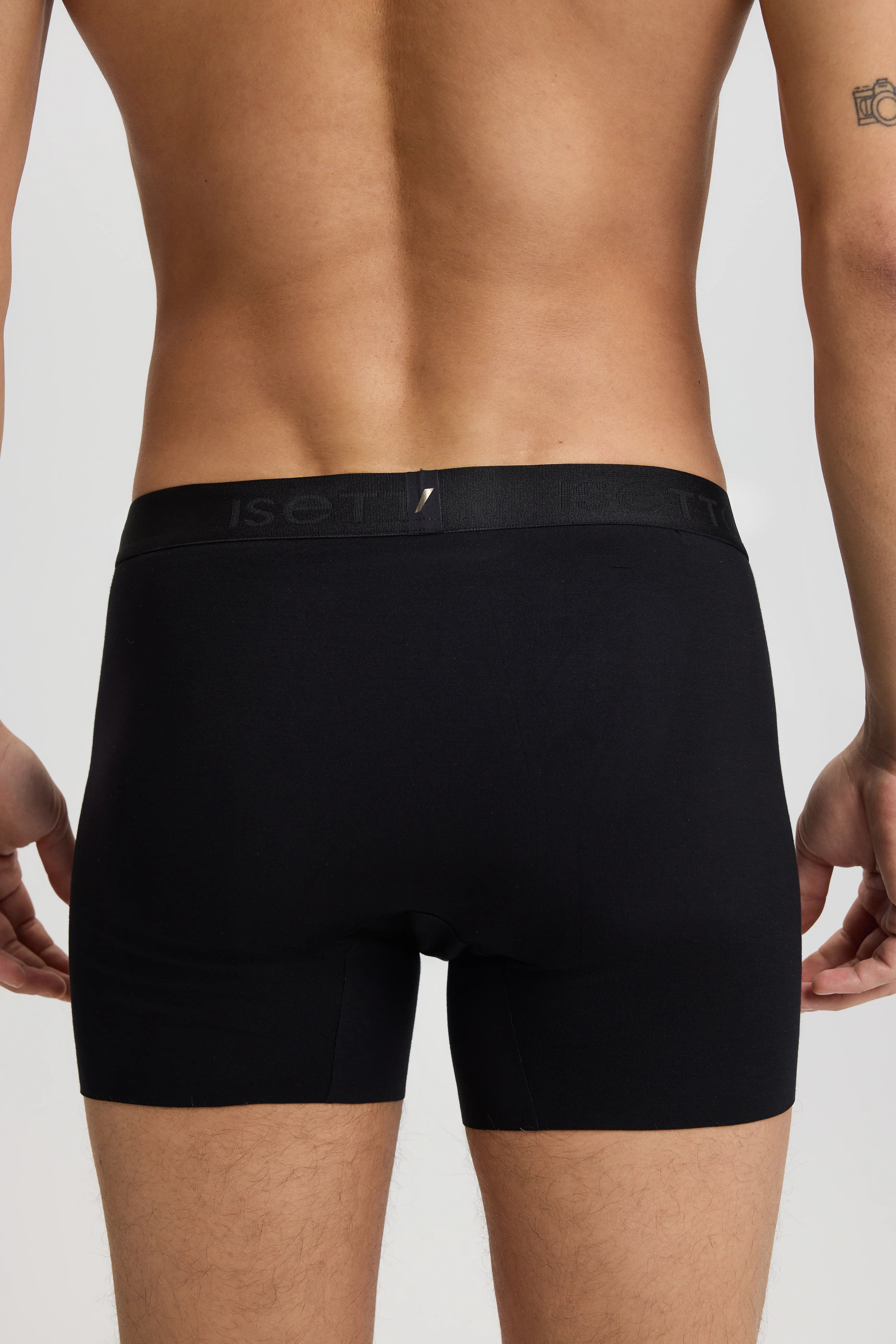 ISETTA MICROMODAL BONDED PERFORMANCE MAN BOXER BLACK BACK