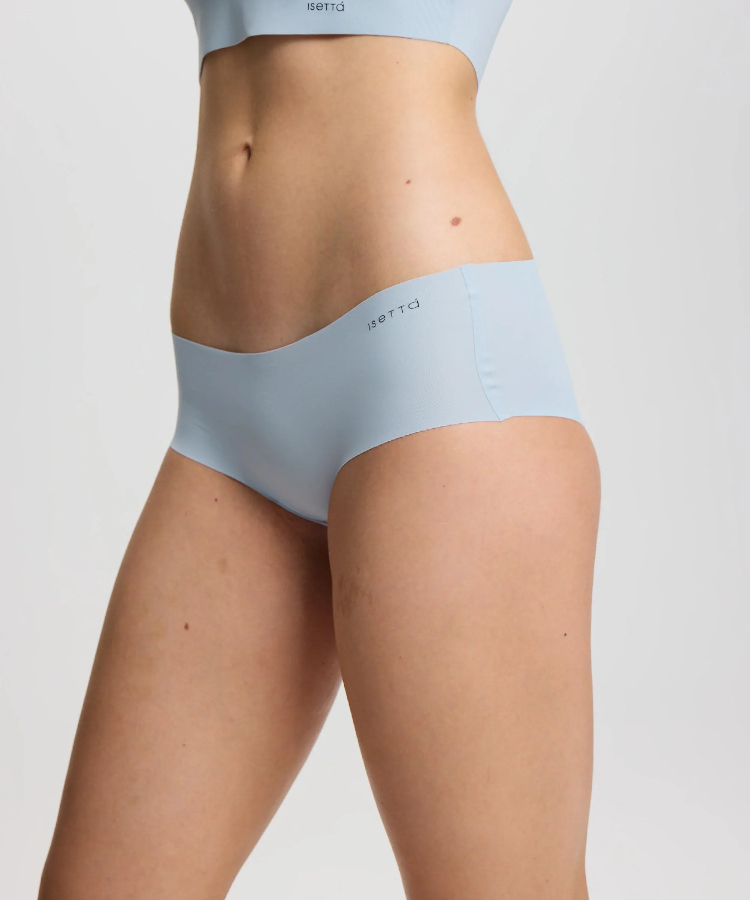 ISETTA BONDED COMFORT HIGH WAISTED BRIEF LIGHT BLUE SİDE