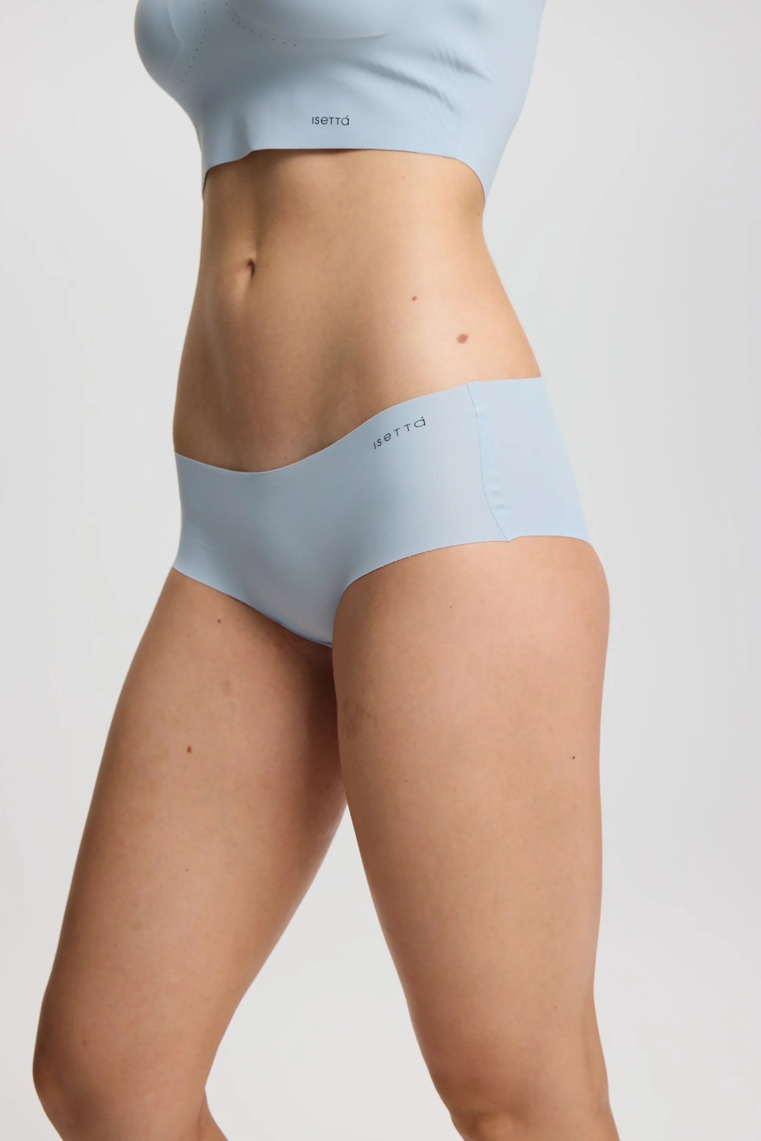 ISETTA BONDED COMFORT HIGH WAISTED BRIEF LIGHT BLUE SİDE