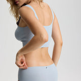 ISETTA BONDED COMFORT HIGH WAISTED BRIEF LIGHT BLUE SİDE BACK