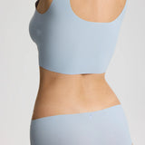 ISETTA BONDED PERFORMANCE BRA LIGHT BLUE BACK CLOSE UP