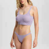 ISETTA BONDED COMFORT THONG PURPLE FRONT