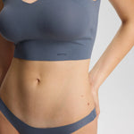 ISETTA BONDED PERFORMANCE BRA GRAPHITE GRAY CLOSE UP