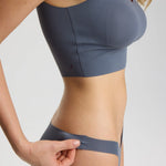 ISETTA BONDED COMFORT V-THONG GRAPHITE GRAY SİDE