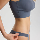 ISETTA BONDED COMFORT V-THONG GRAPHITE GRAY SİDE