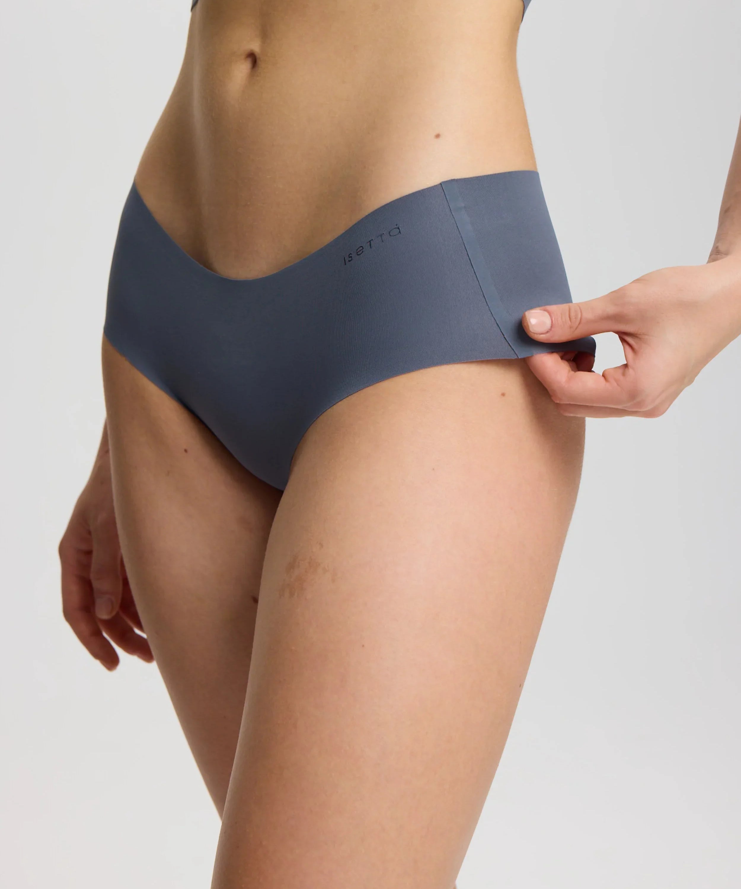ISETTA BONDED COMFORT HIGH WAISTED BRIEF GRAPHITE GRAY