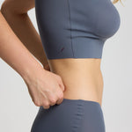 ISETTA BONDED COMFORT HIGH WAISTED BRIEF GRAPHITE GRAY SİDE CLOSE UP