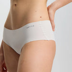 ISETTA BONDED COMFORT HIGH WAISTED BRIEF WHITE STONE CLOSE UP