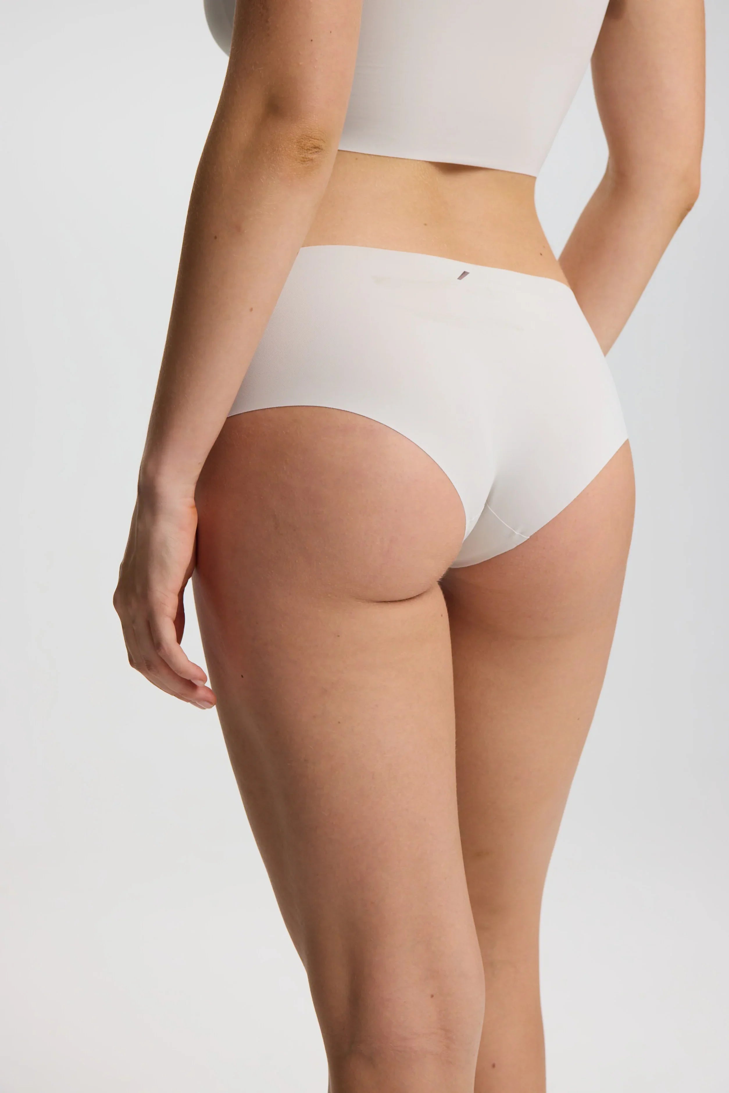 ISETTA BONDED COMFORT HIGH WAISTED BRIEF WHITE STONE BACK