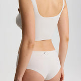 ISETTA BONDED COMFORT HIGH WAISTED BRIEF WHITE STONE BACK SİDE