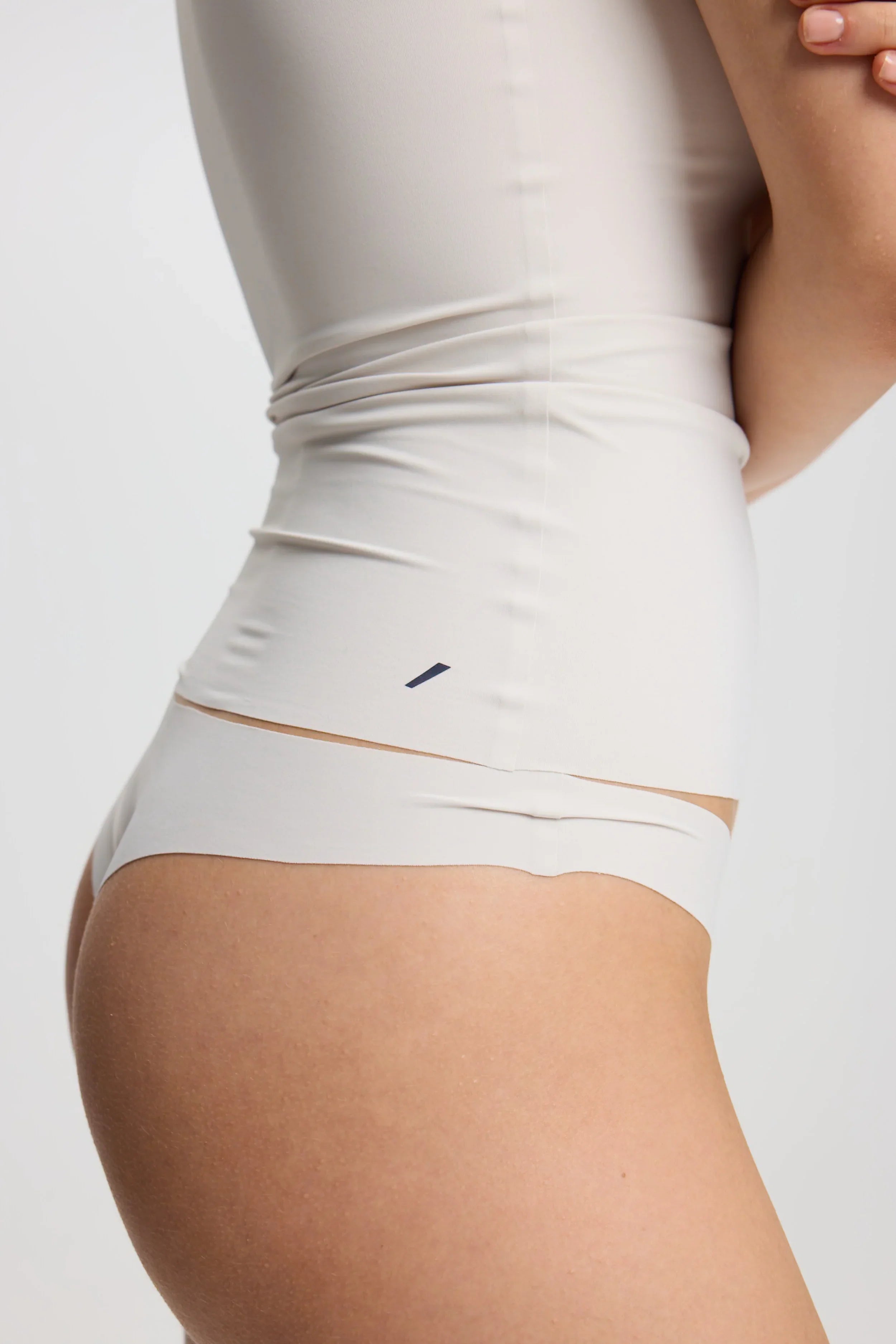 ISETTA BONDED COMFORT RIB TANK WHITE STONE SİDE