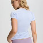 ISETTA BONDED WOMAN T-SHIRT AEGEAN BLUE BACK SİDE